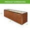 Best Choice Products 8x2x2ft Outdoor Metal Raised Garden Bed, Planter Box for Vegetables, Flowers, Herbs